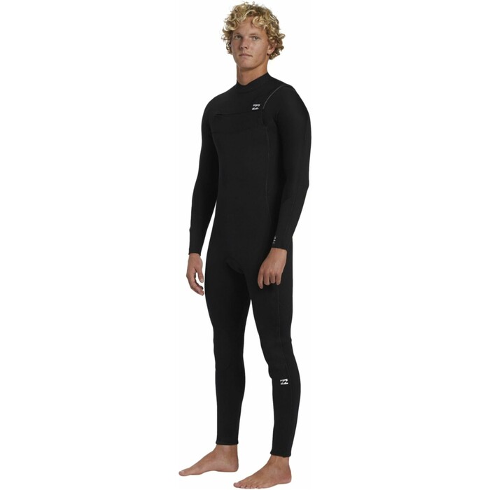 2024 Billabong Mens Foil 3/2mm Chest Zip GBS Wetsuit ABYW100243 - Black